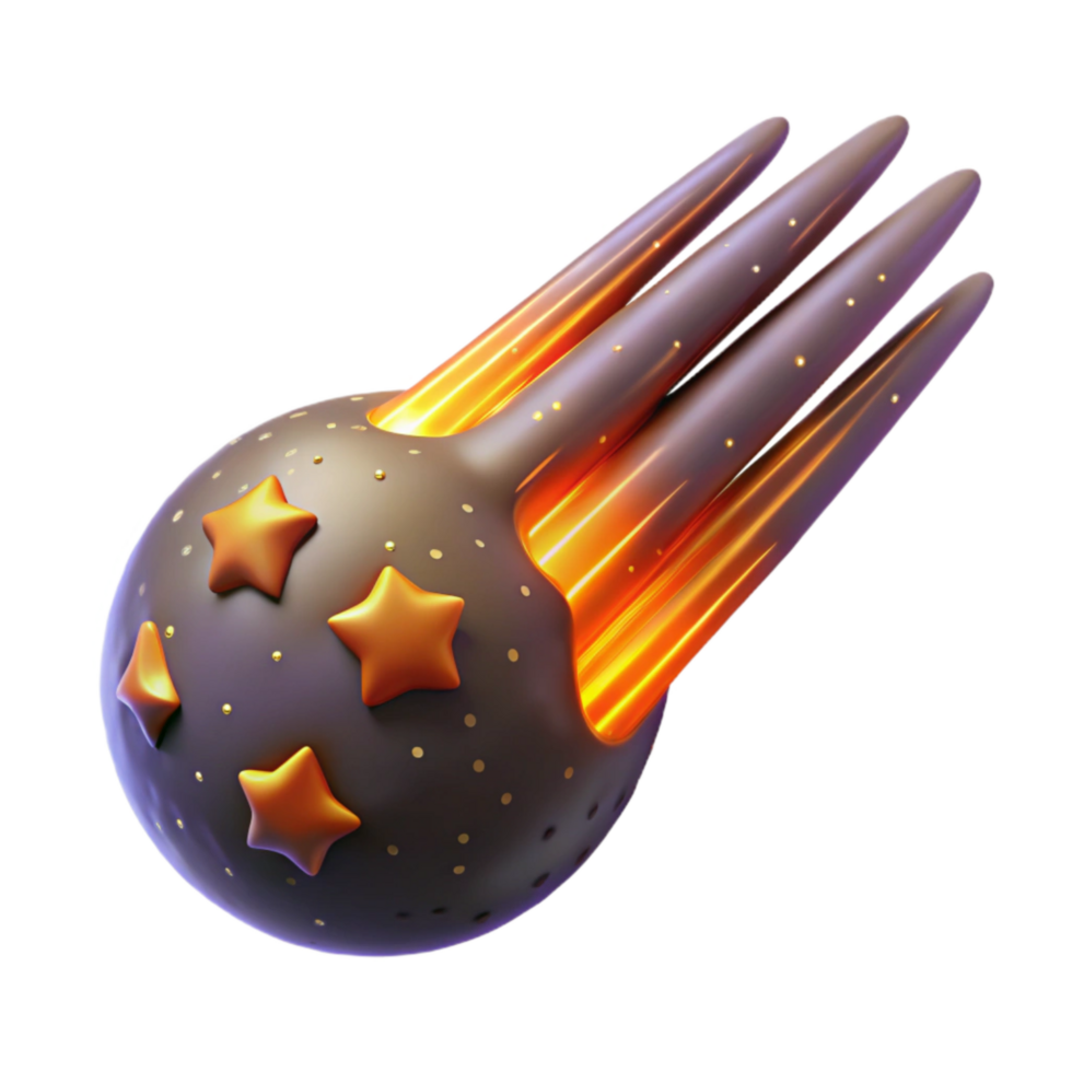 beautiful abstract Cosmic Plains Meteor Shower Cutout with Bright Streaks original png