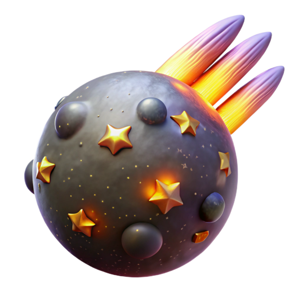 dramatic classic Cosmic Plains Meteor Shower Cutout with Bright Streaks professional png