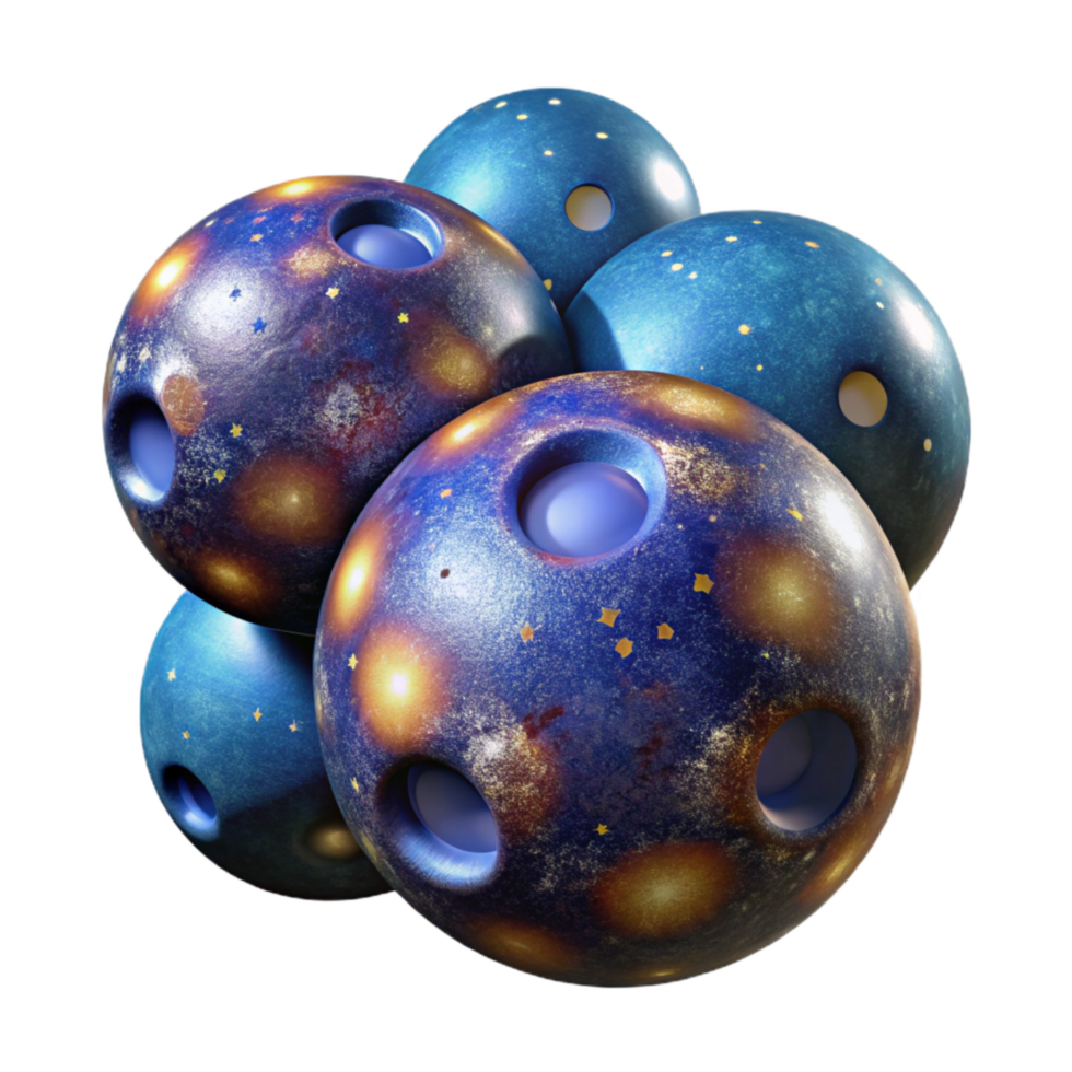 impressive classic Cosmic Quartet Cutout with Dramatic Perspective premium png