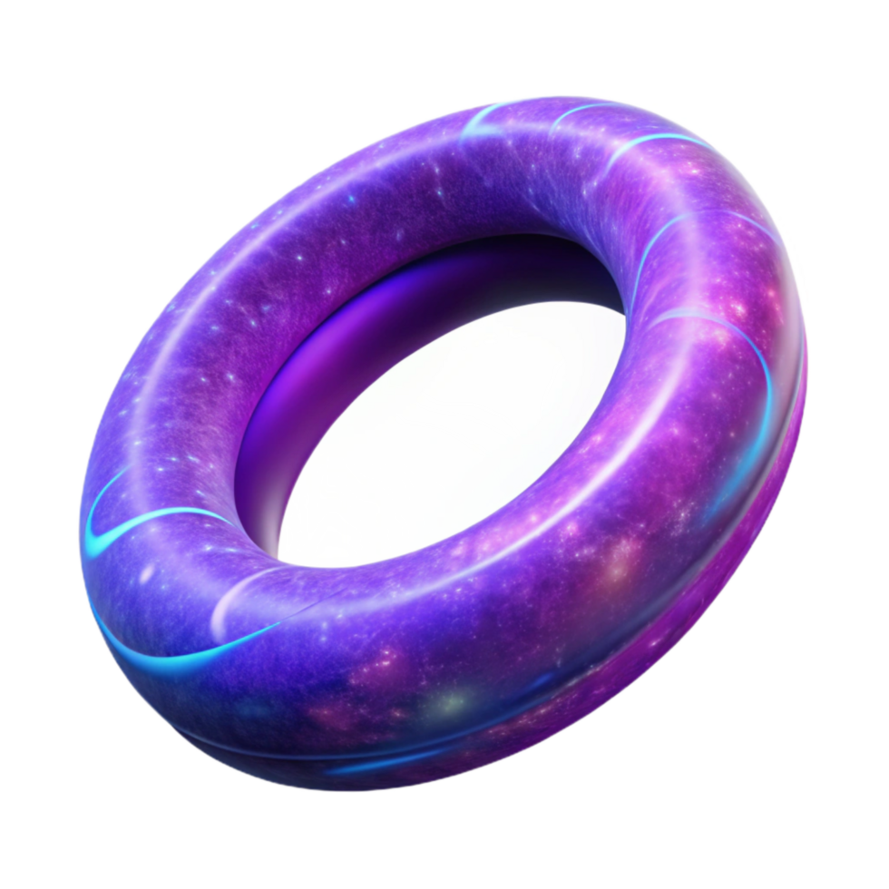 beautiful abstract Cosmic Ring Cutout with Detailed Texture genuine png