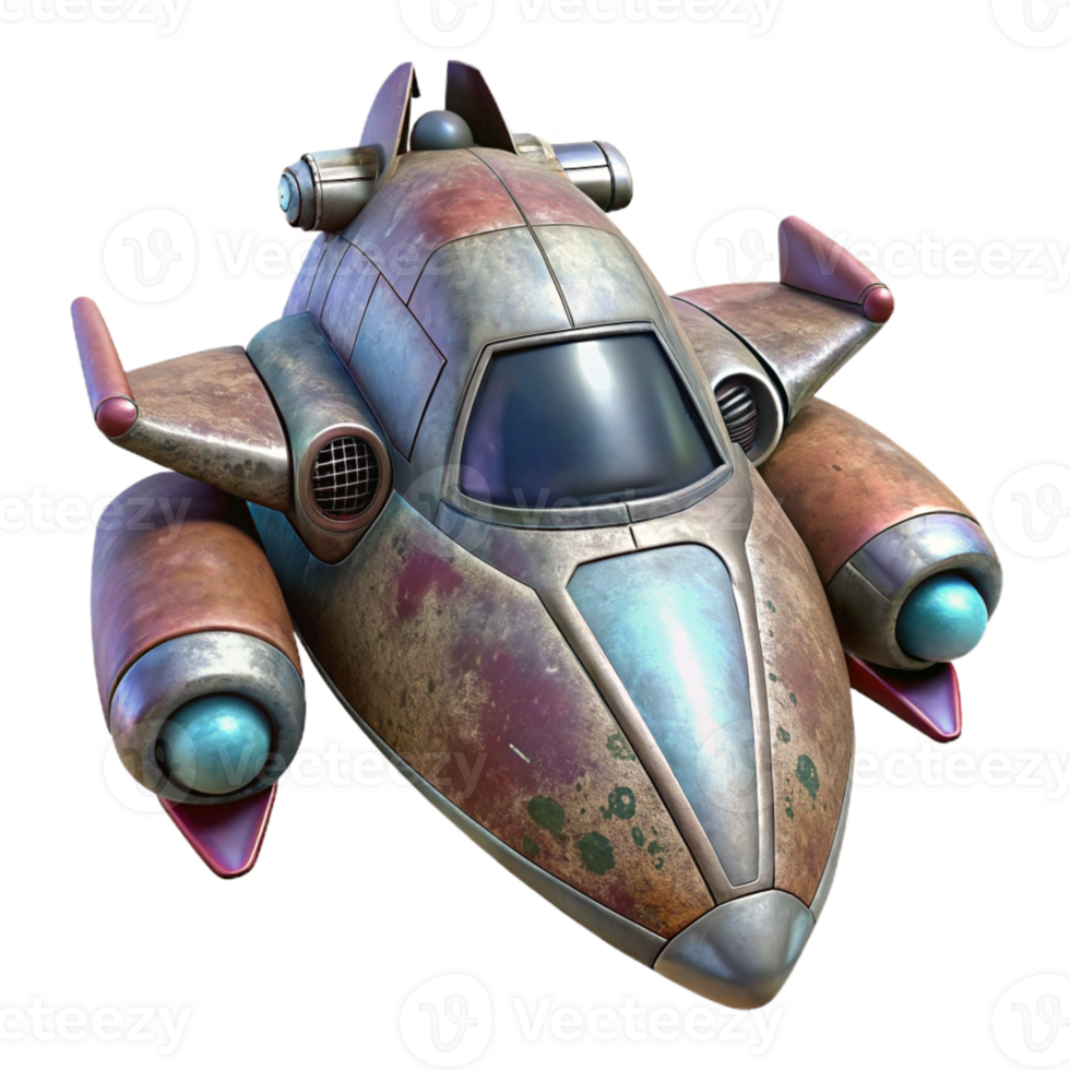 serene classic Cosmic Traveler with Jetpack Cutout on Transparent Background professional png