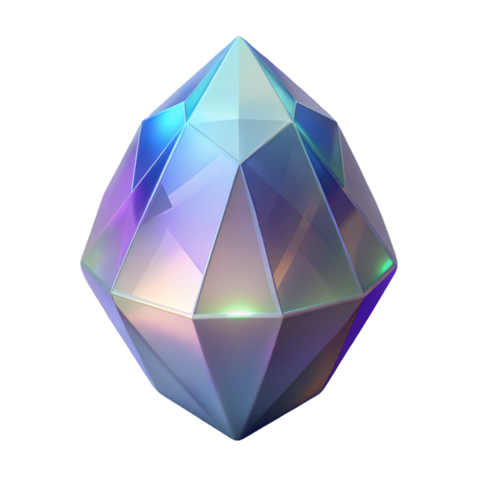 serene classic Crystal Gem Light Dispersion Cutout Transparent high resolution png