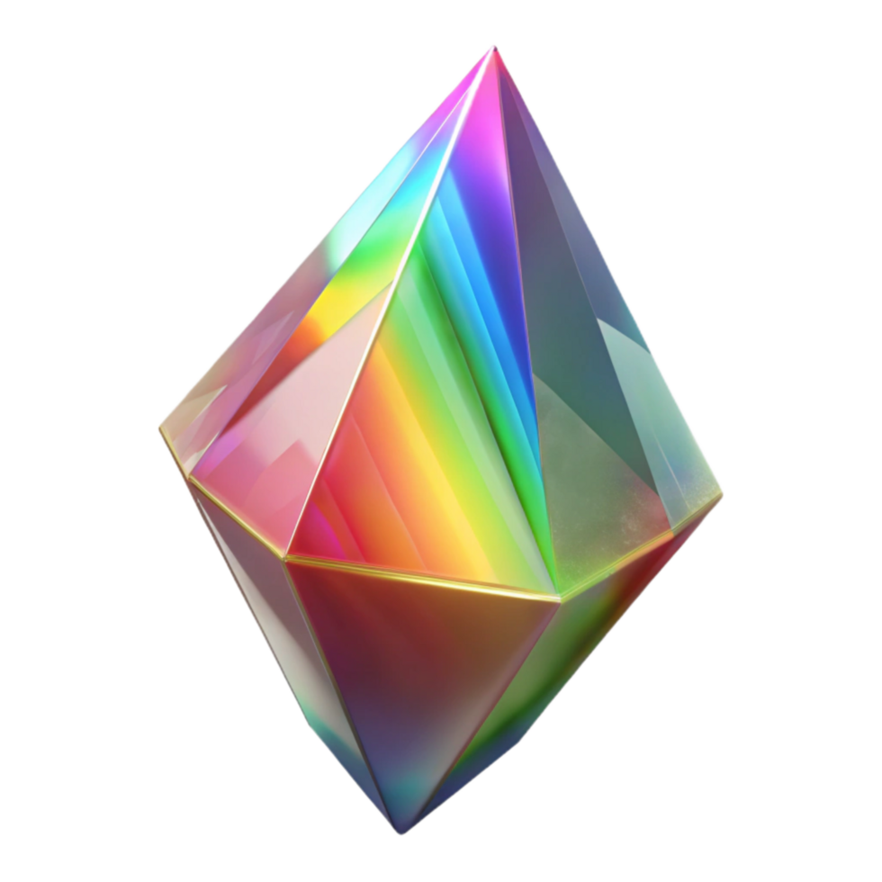 stunning classic Crystal Prism Rainbow Spectrum Cutout genuine png