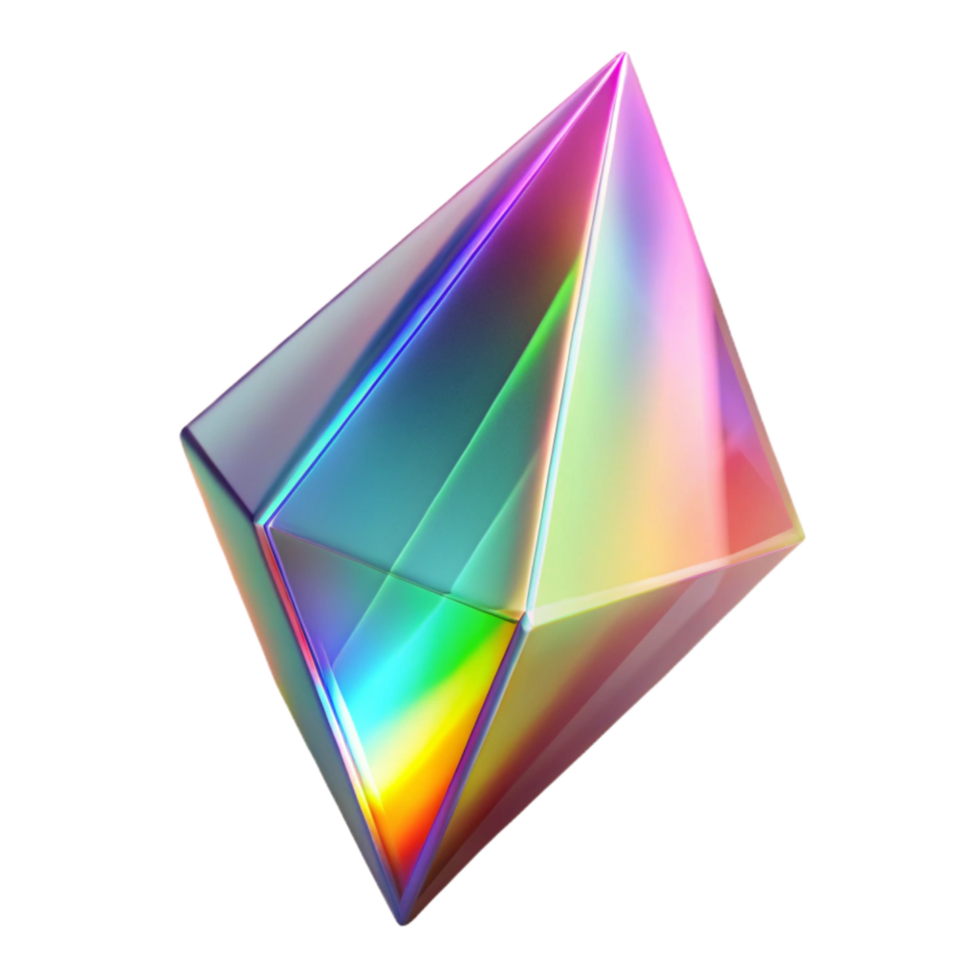 magnificent classic Crystal Prism Spectrum Cutout Colorful Light Beams genuine png