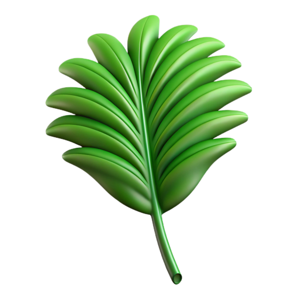 wonderful vintage Curved Palm Leaf Cutout Tropical Green Transparent Background genuine png