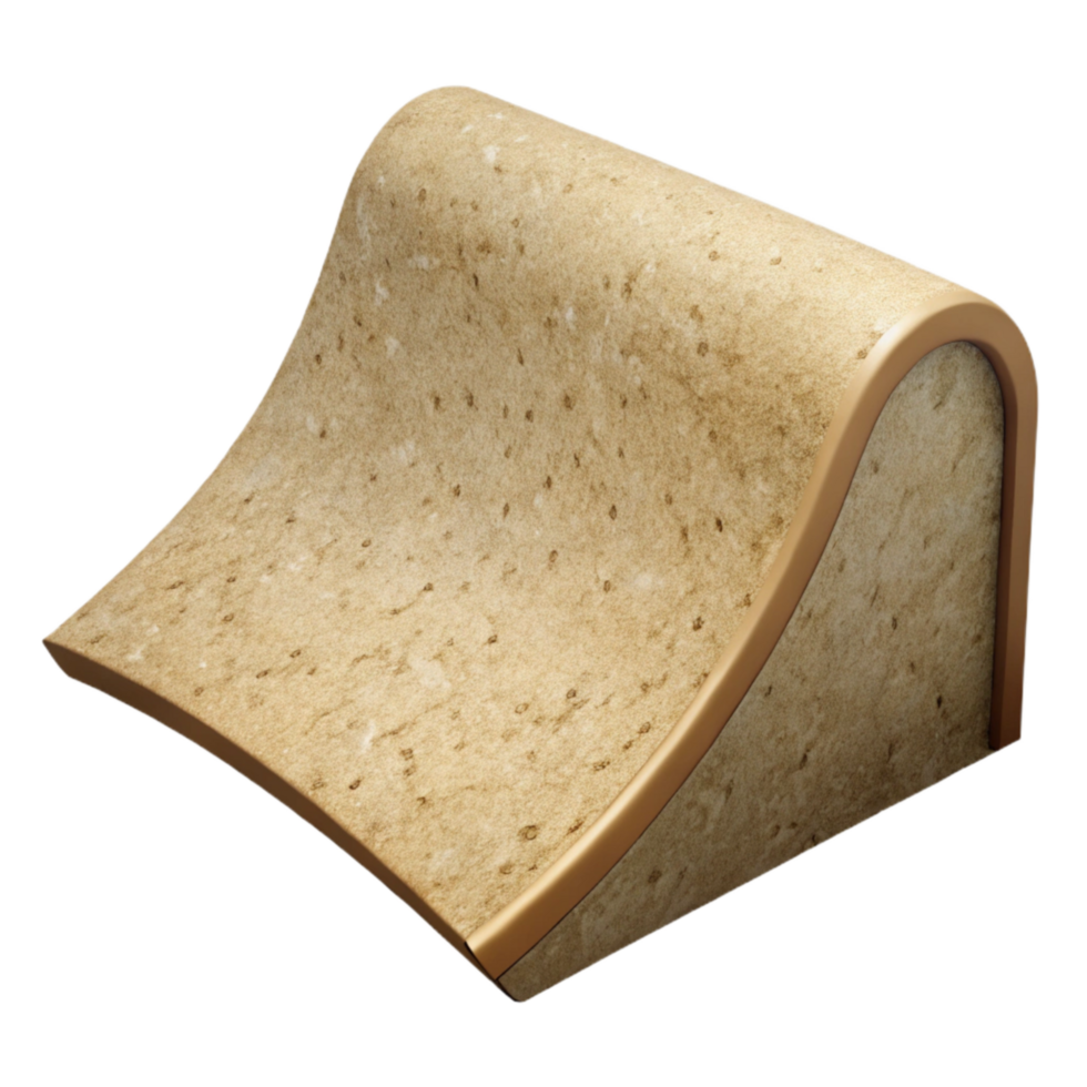 extraordinary abstract Curved Sand Wall Isolated Transparent Background high resolution png