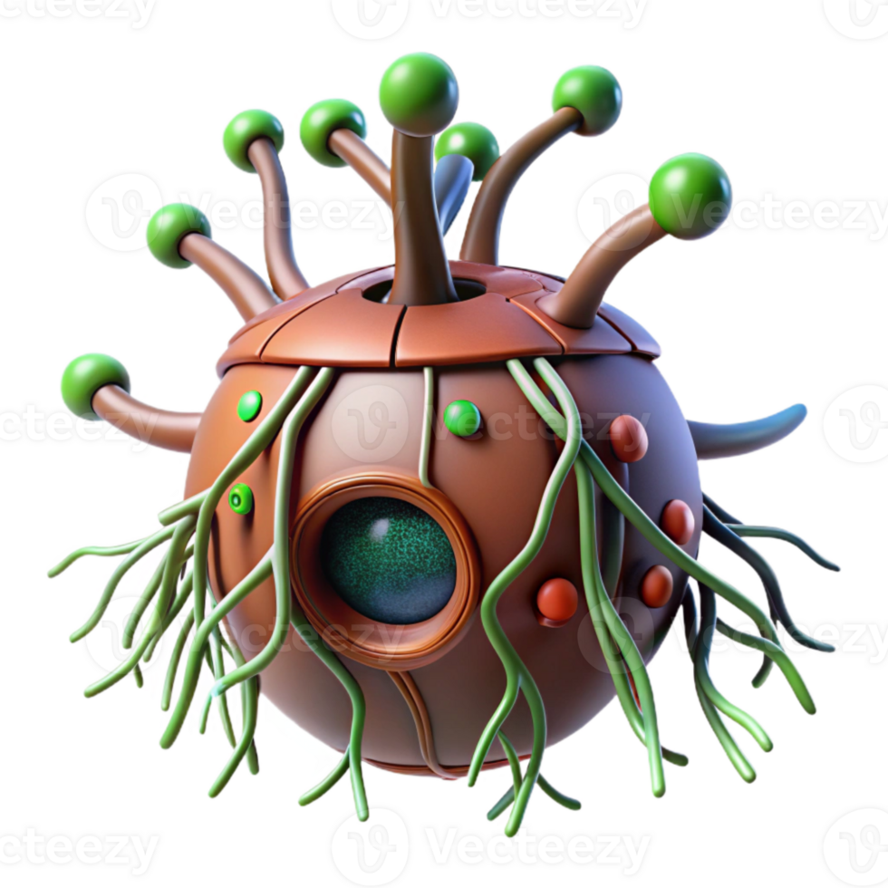 magnificent rustic Cybernetic Organism with Fine Roots Cutout high resolution png