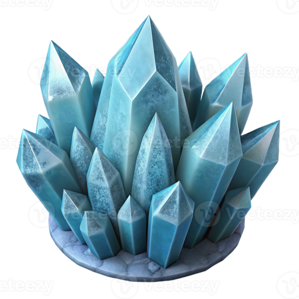impressive vintage Detailed Gelid Grotto Ice Crystals Isolated exclusive png