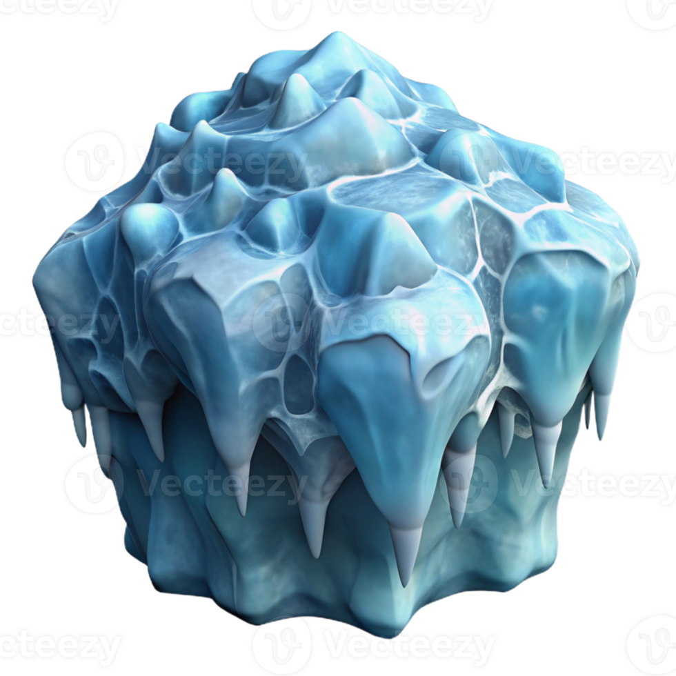 magnificent classic Detailed Gelid Grotto Ice Crystals Isolated high resolution png