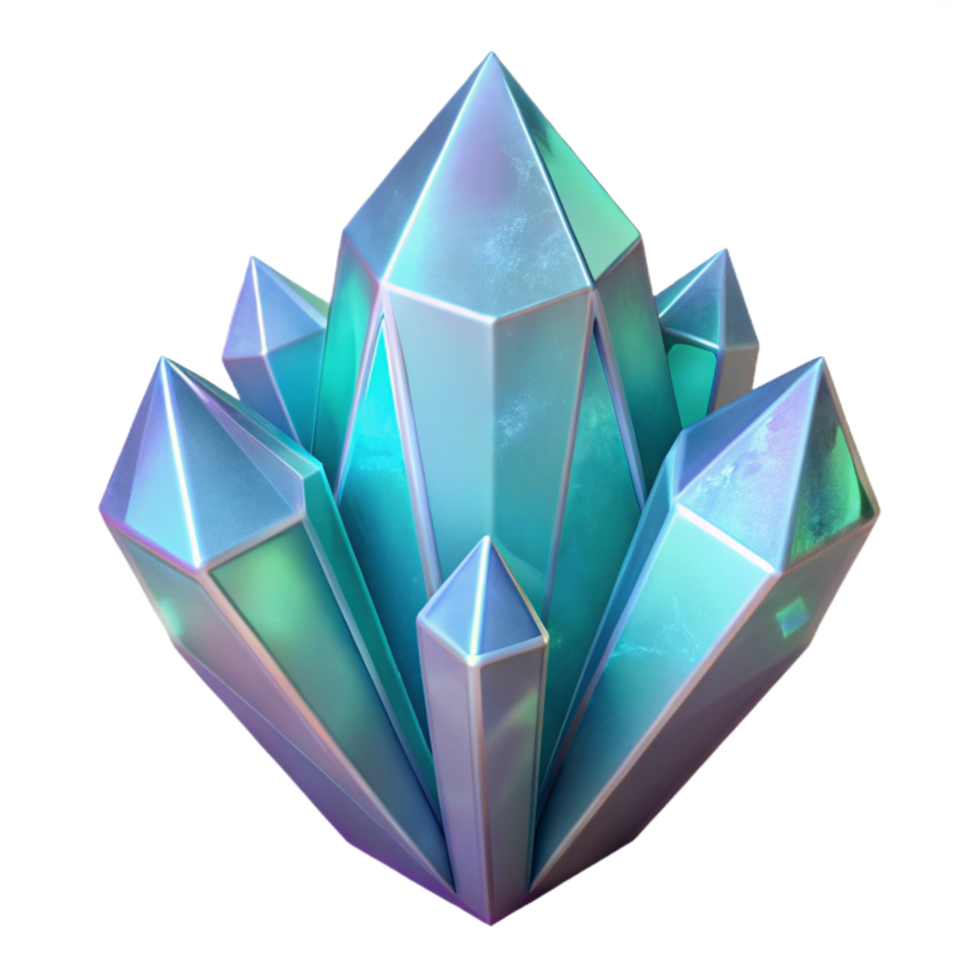 serene rustic Dreamy Crystal Isolated Geometric Forms Soft Light high resolution png