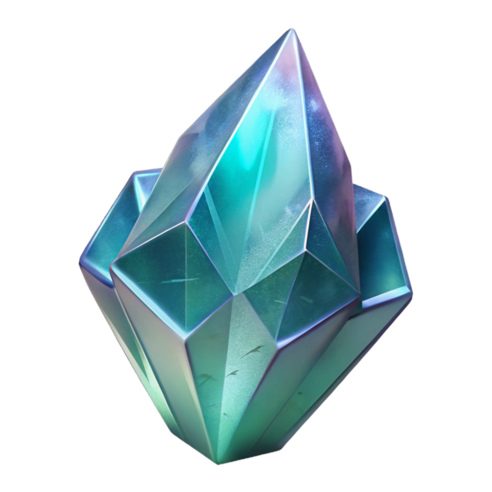 wonderful abstract Dreamy Crystal Transparent Background Geometric Shapes Isolated Cutout original png