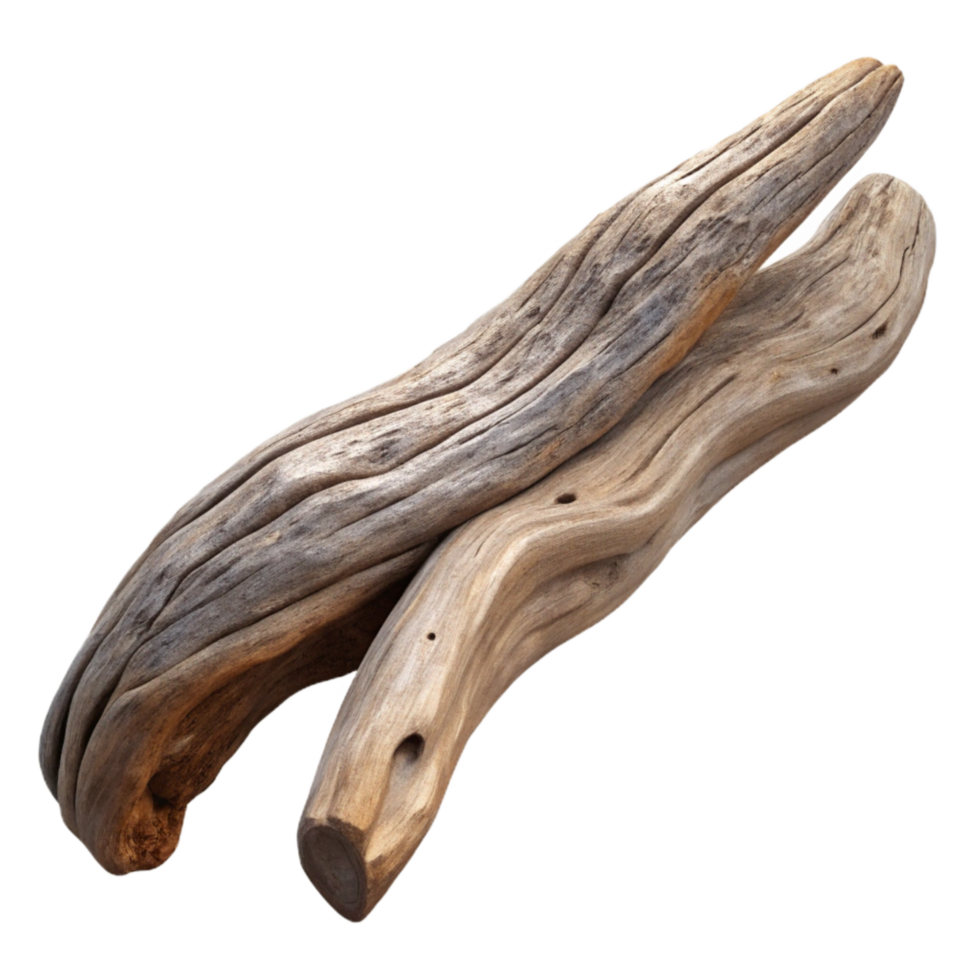 wonderful minimalist Driftwood Cutout Weathered Wood Texture Isolated high quality png