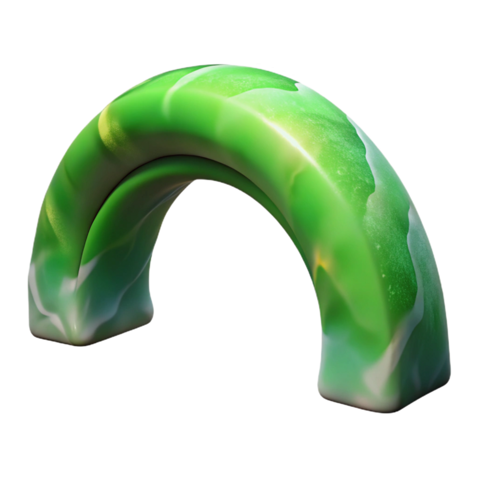 elegant creative Dynamic Auroral Arch Isolated with Colorful Northern Lights detailed png