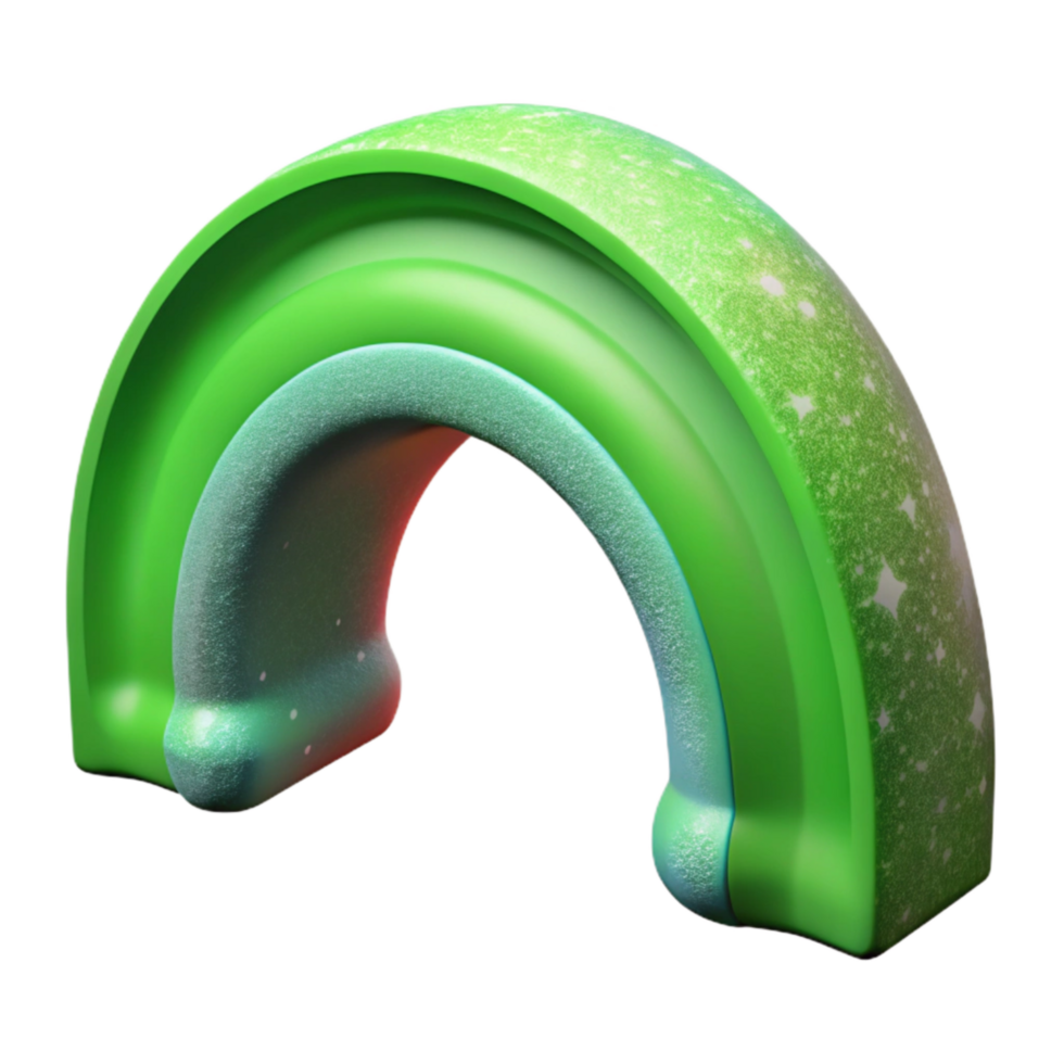 beautiful artistic Dynamic Auroral Arch Isolated with Colorful Northern Lights high resolution png