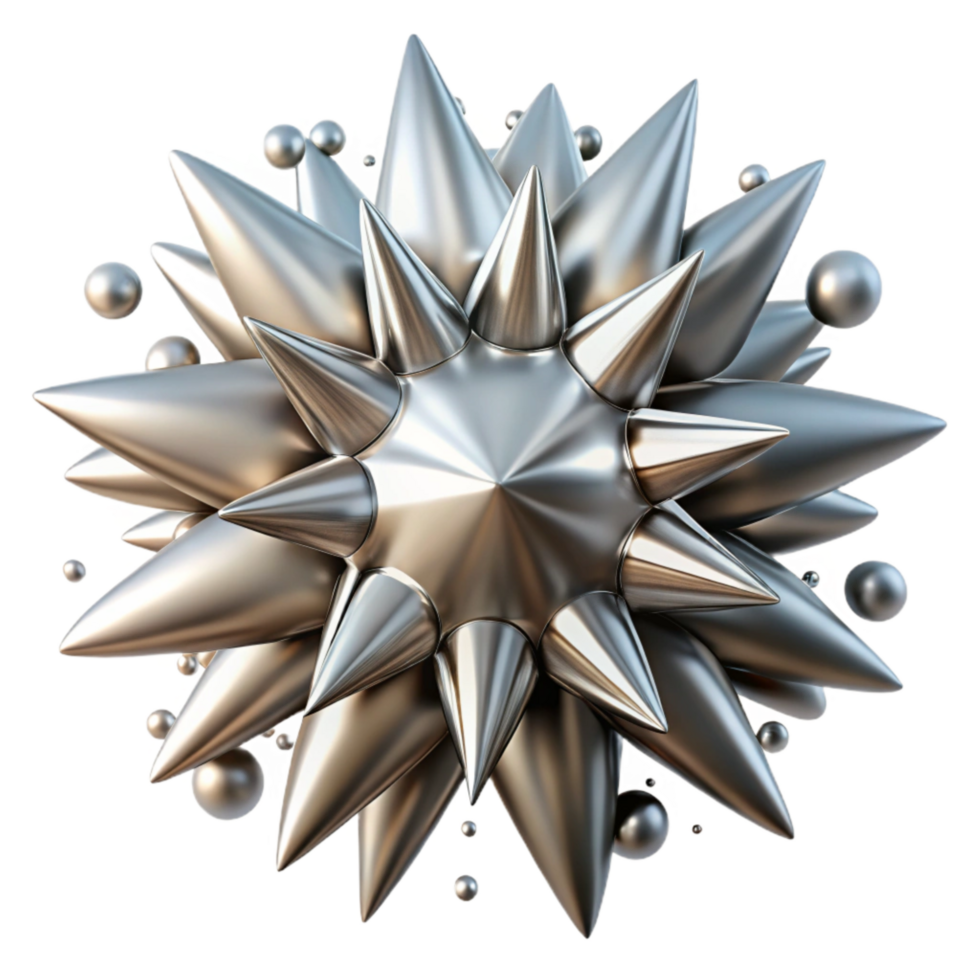 vibrant rustic Dynamic Silver Particle Burst Cutout original png