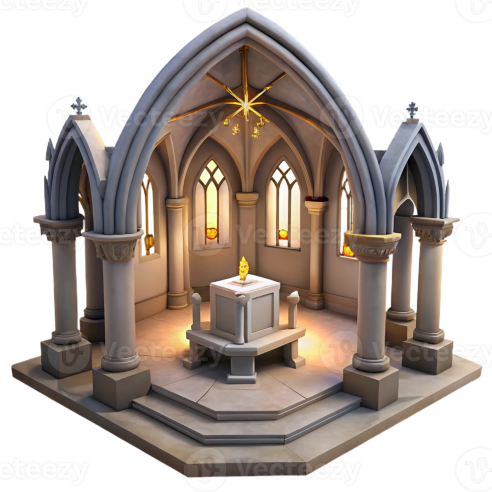 stunning classic Empty Cathedral Sanctuary Cutout Peaceful Atmosphere high quality png
