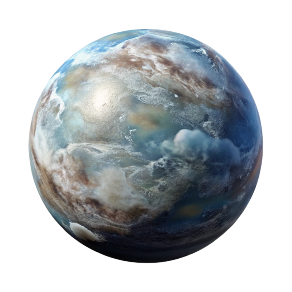 stunning creative Endless Skies Planet Cutout with Detailed Texture high resolution png