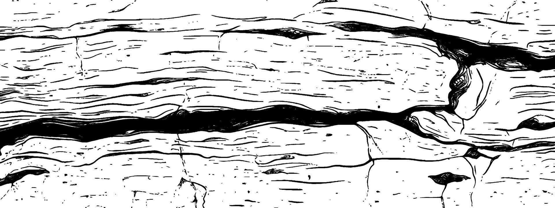 Vintage woodcut illustration showcasing a textured rough concrete wall design vector