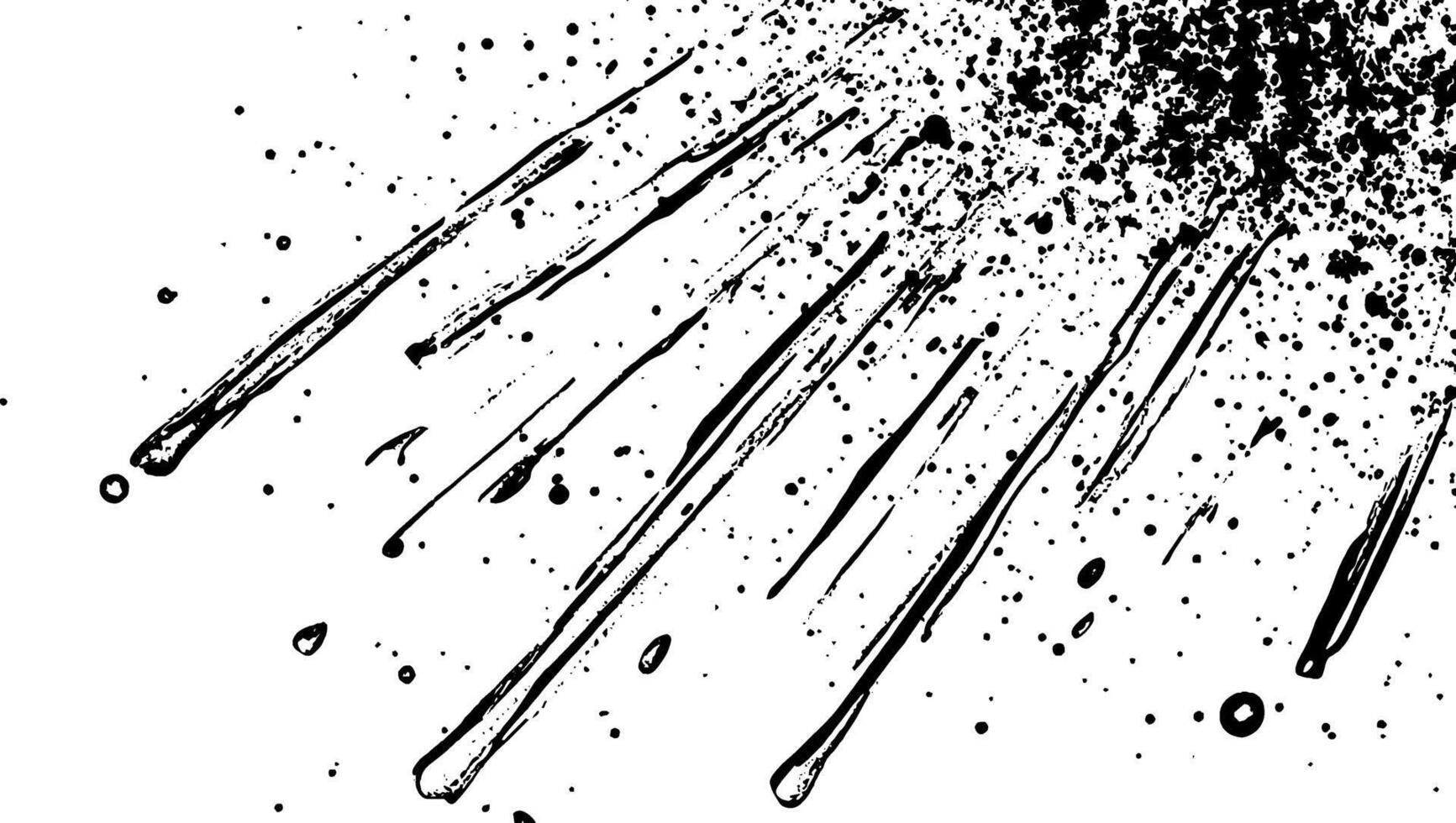 Old scratched paper background with distressed black and white texture. Vintage overlay with cracks, dirt, and grunge effect for retro design and photography vector