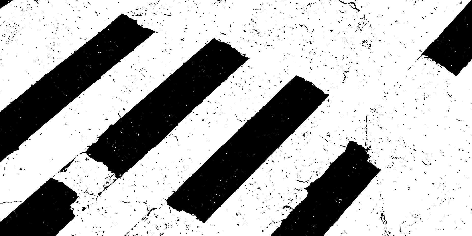 Urban Asphalt Texture with Crosswalk Lines and Weathering Grunge Effects. vector