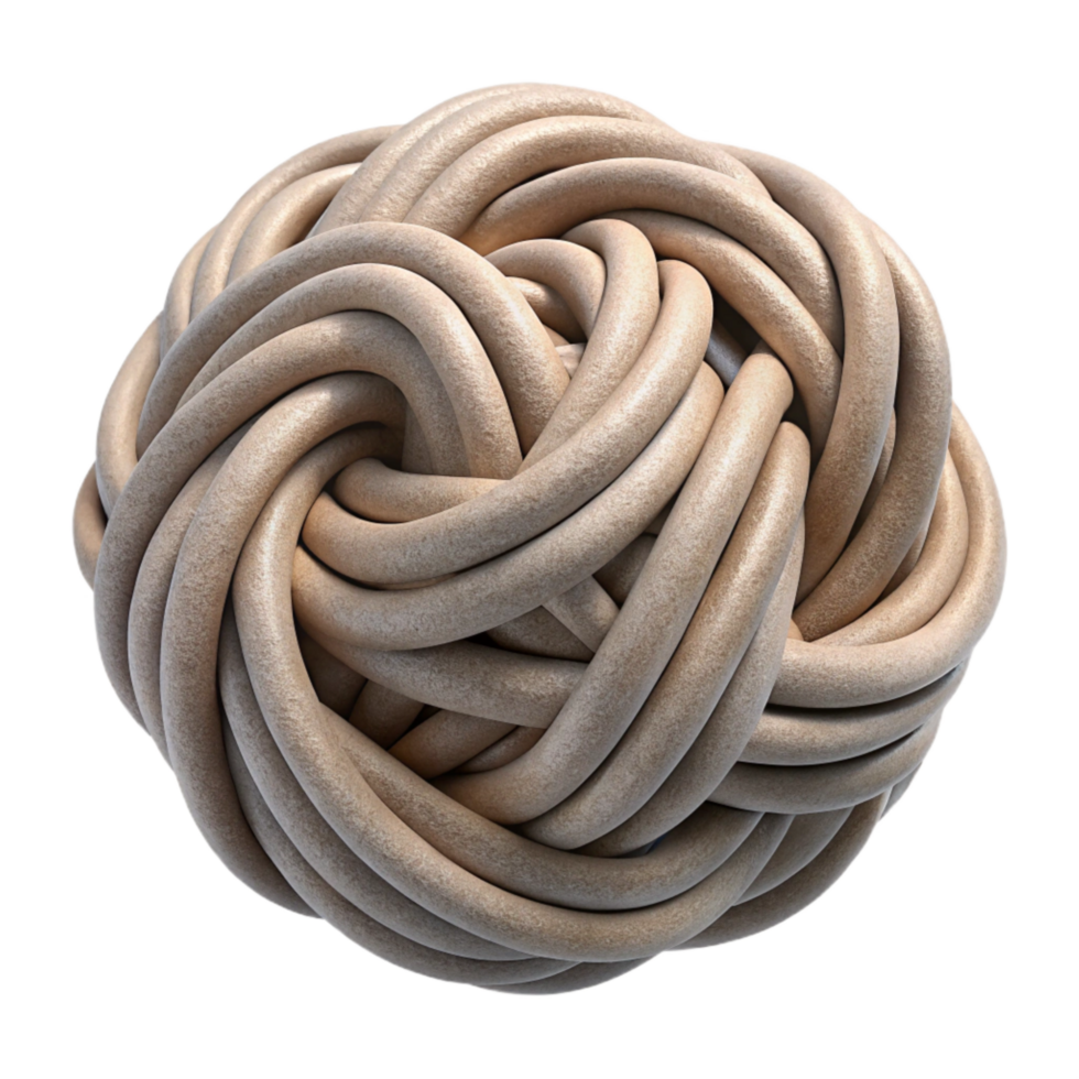 vibrant contemporary Entangled Threads Isolated Soft Focus premium png