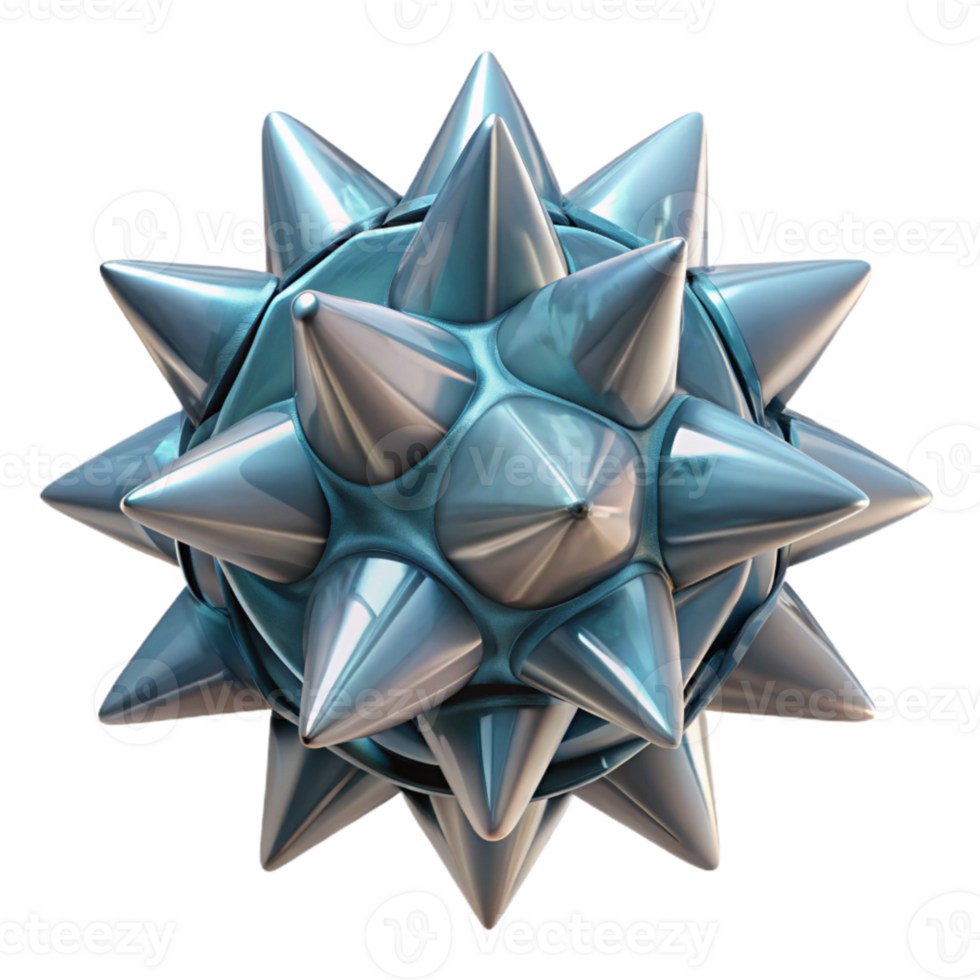 wonderful classic Fabricated Thorn Cutout Crystalline Structure Transparent Background premium png