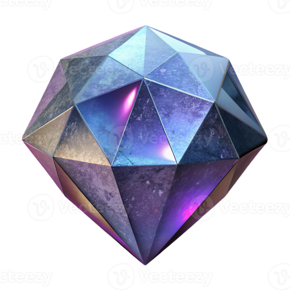 stunning minimalist Faceted Gemstone Glitter Cutout high resolution png