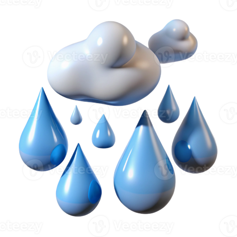 magnificent classic Falling Rain Drops Cutout Water Splashes Isolated genuine png