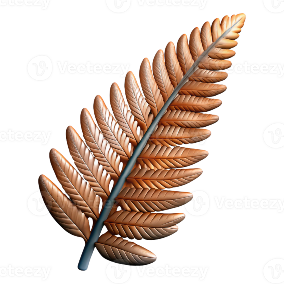 dramatic abstract Fern Frond Close Up Cutout Backlit professional png