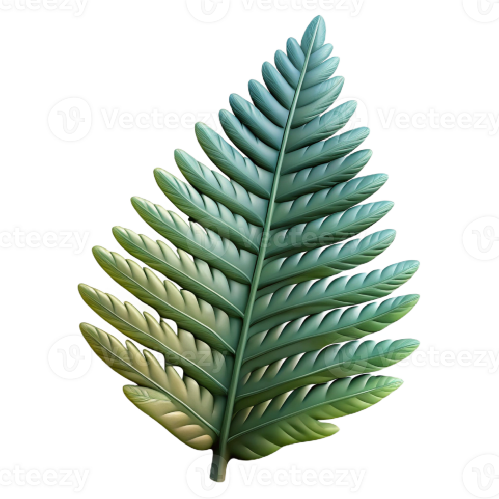 stunning creative Fern Leaf Closeup Cutout with Detailed Texture authentic png