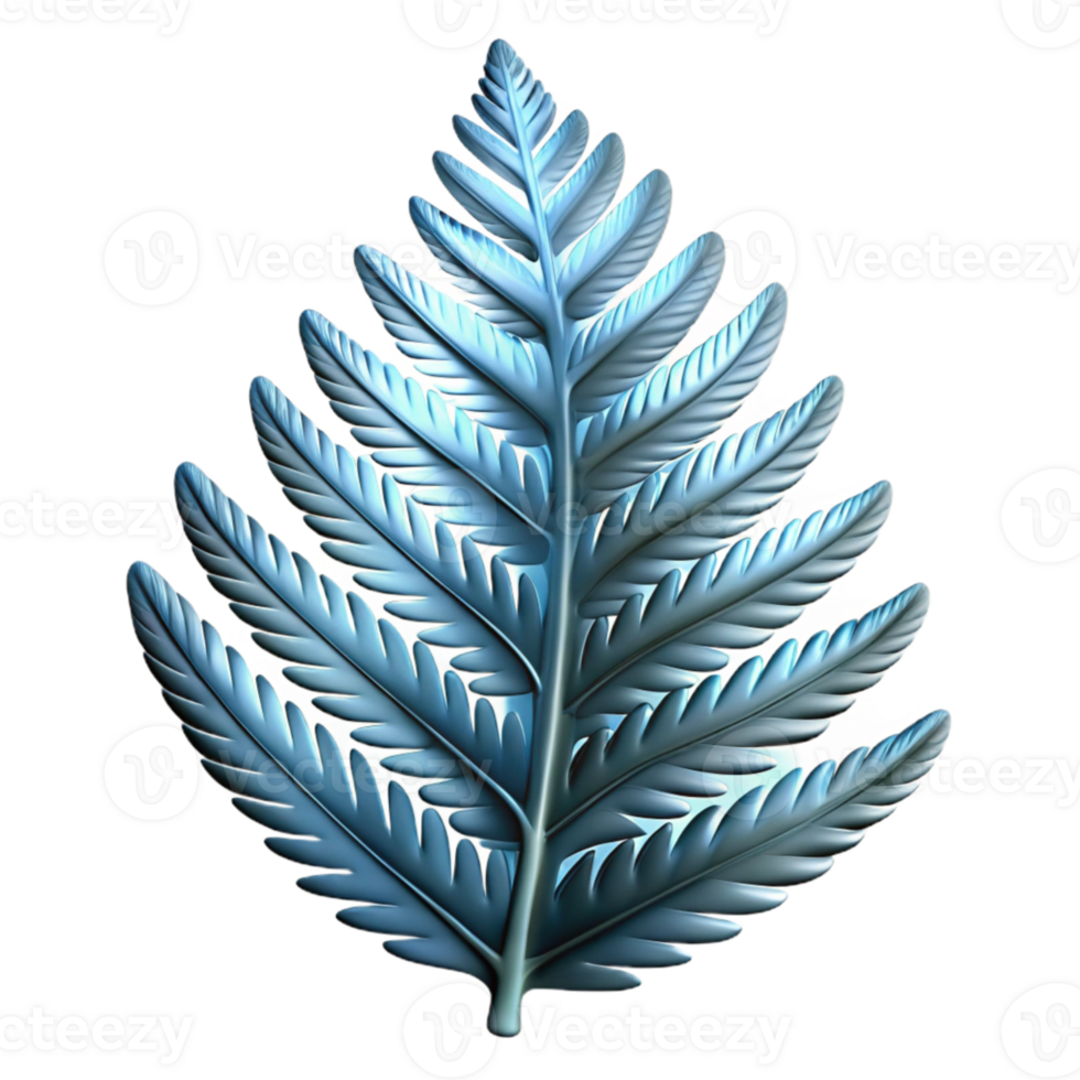 stunning traditional Fern Leaf Silhouette with Transparent Background Cutout authentic png