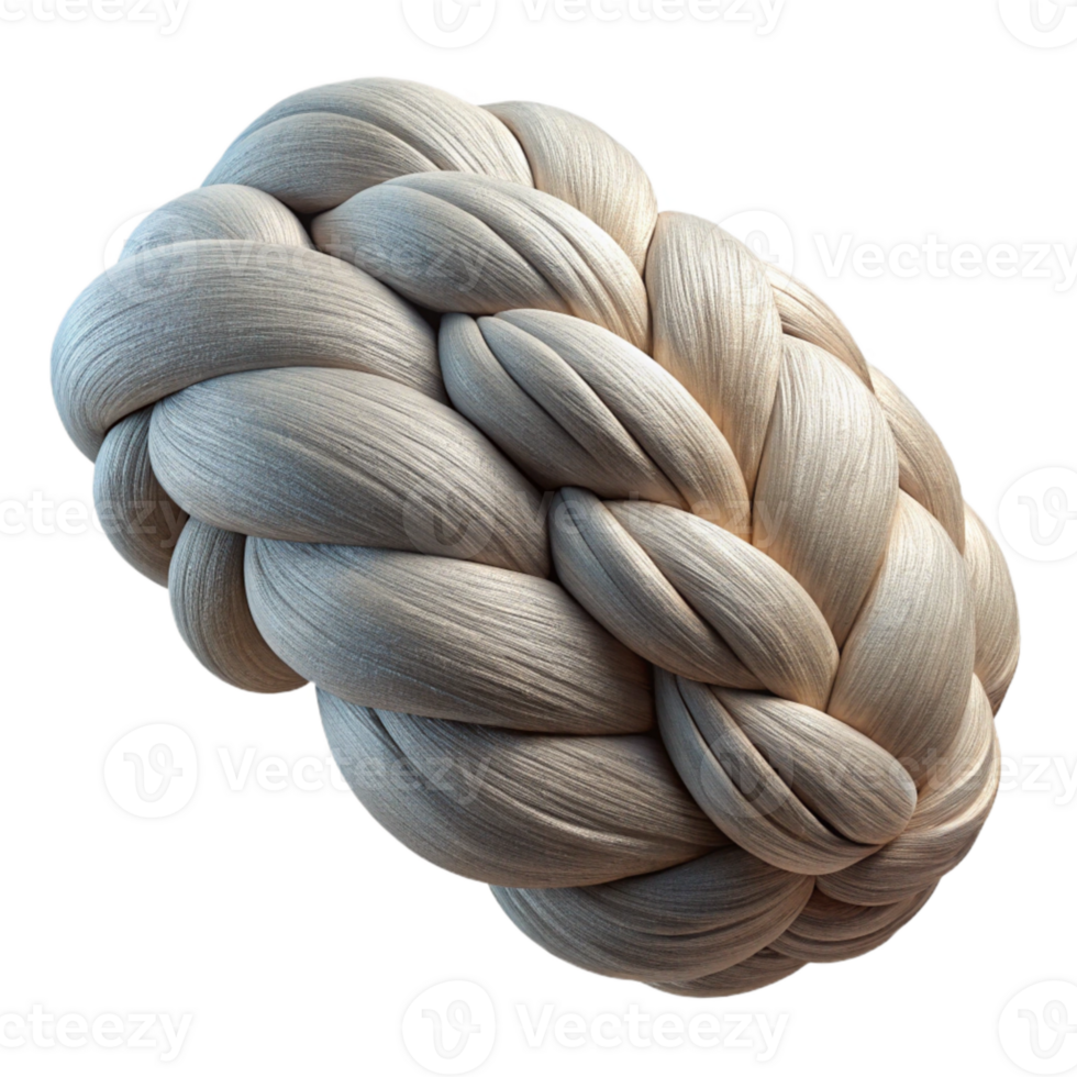 elegant artistic Fiber Art Braid Transparent Background Isolated exclusive png