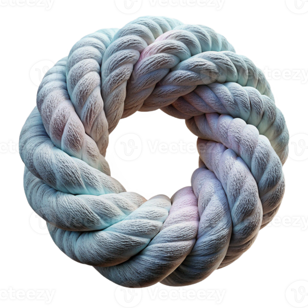 serene classic Fiber Art Loop Transparent Background Isolated professional png
