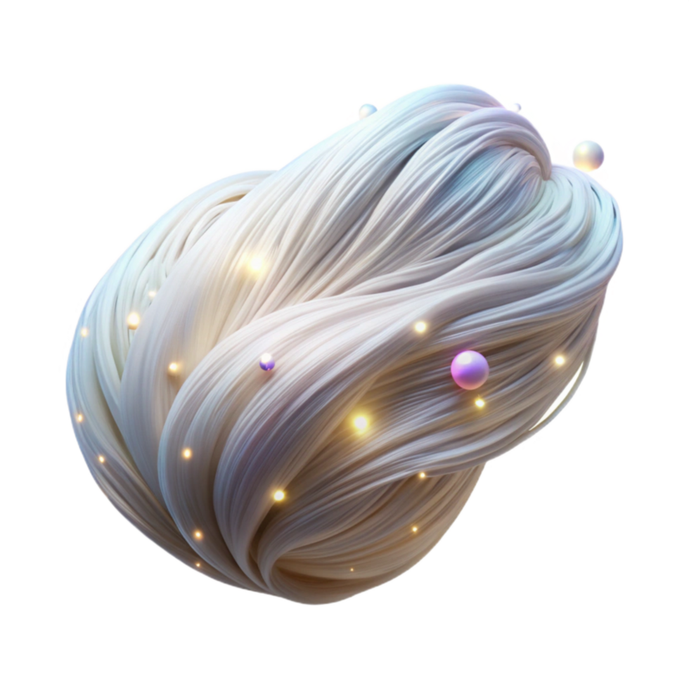 magnificent artistic Floating Gossamer Strands Isolated with Dreamlike Glow high quality png