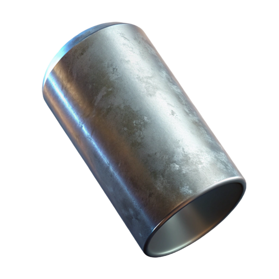 stunning minimalist Floating Metal Cylinder in Microgravity Transparent Background exclusive png