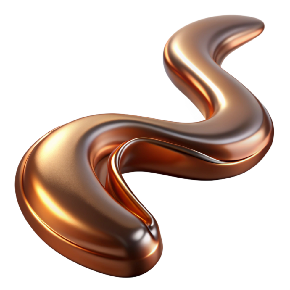 wonderful artistic Flowing Bronze Stream Backlit Cutout professional png