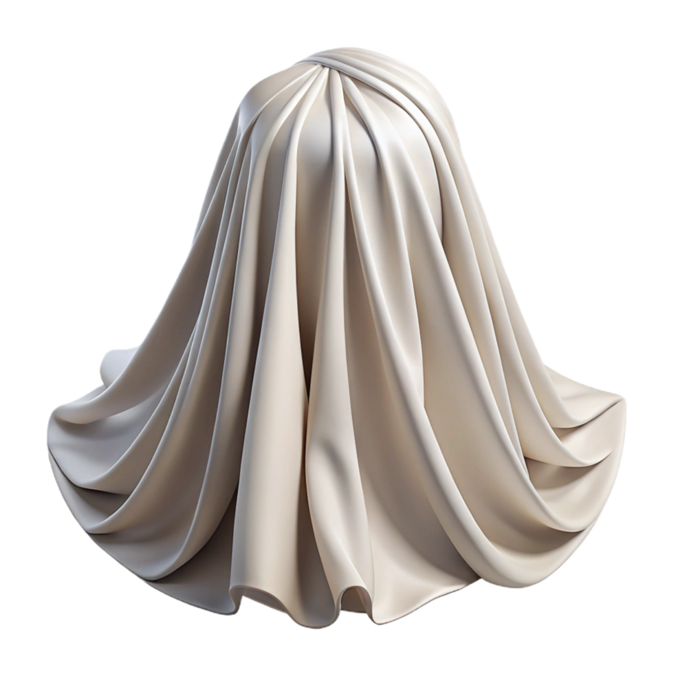 wonderful rustic Flowing Fabric Drape White Transparent Background Cutout original png