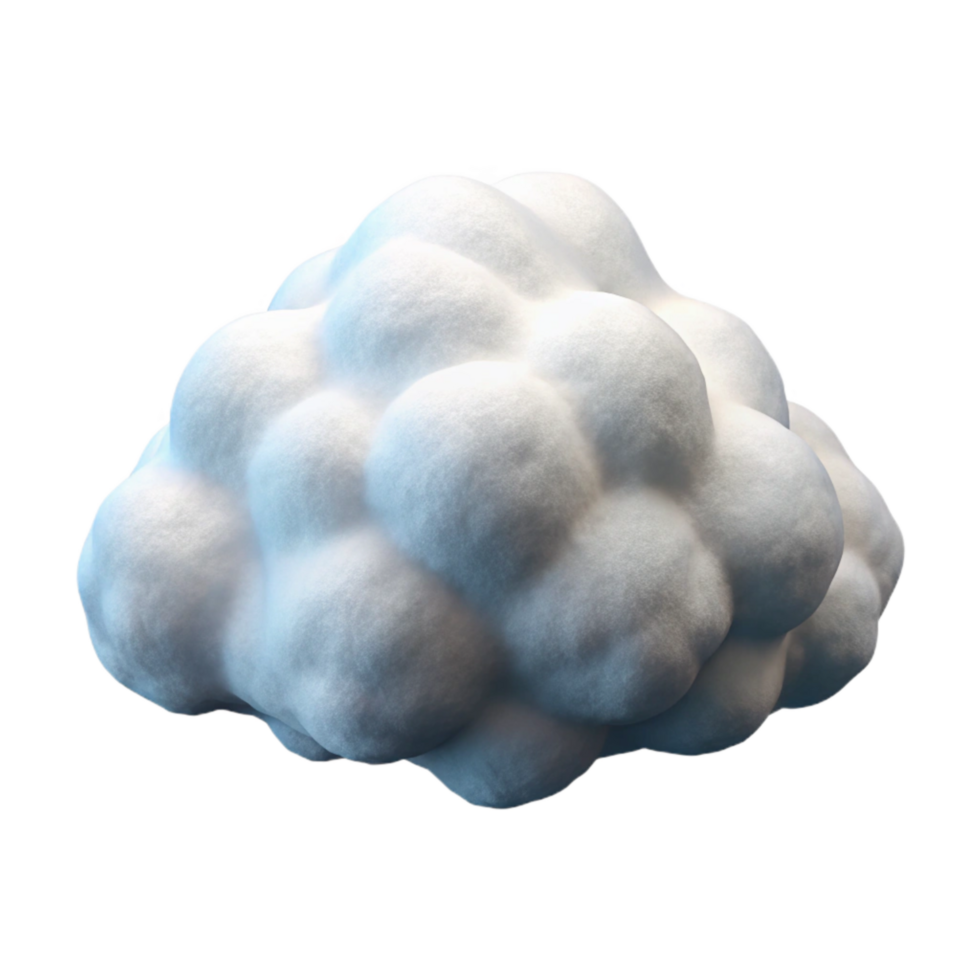 stunning contemporary Fluffy White Cloud with Realistic Texture Cutout detailed png