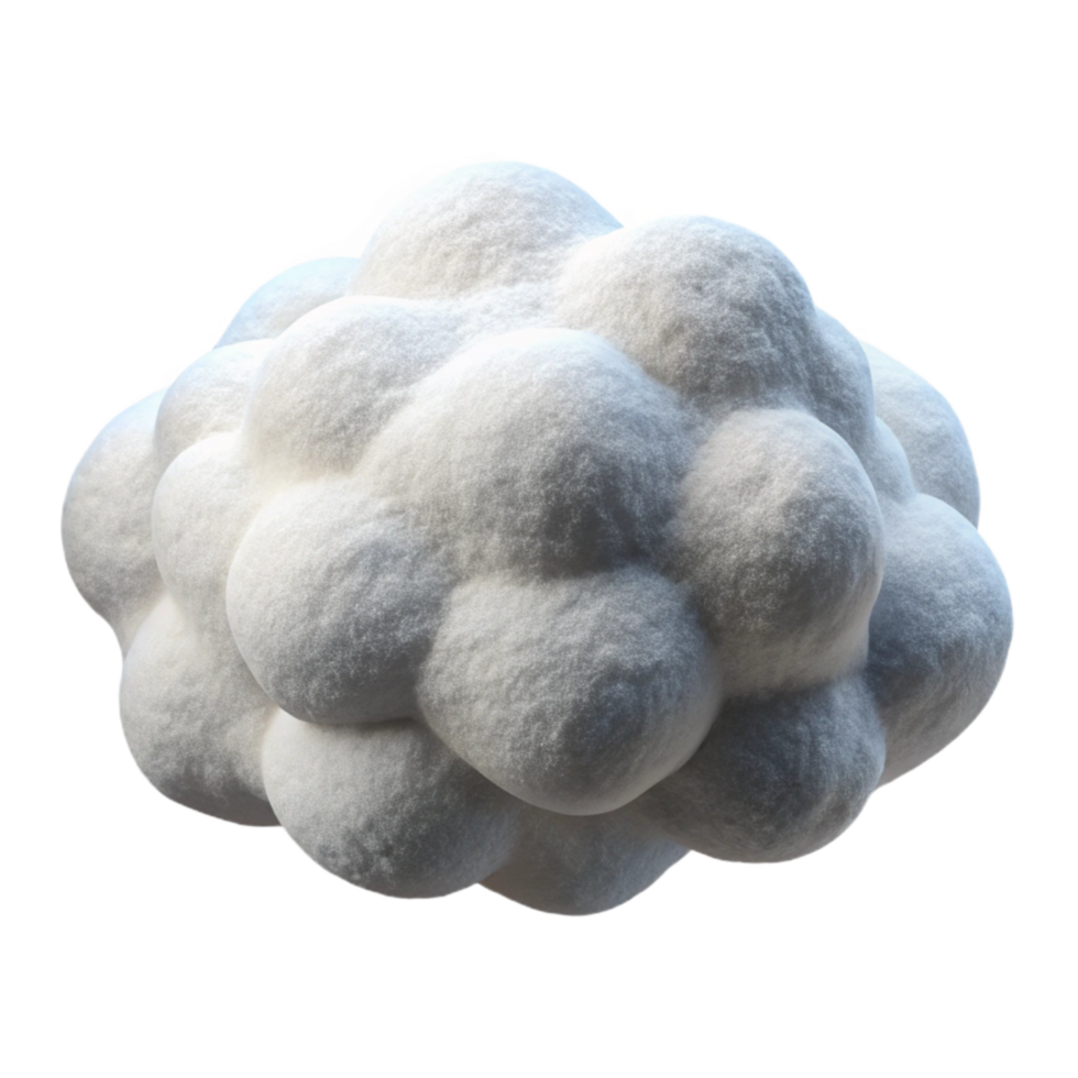 extraordinary traditional Fluffy White Cloud with Realistic Texture Cutout detailed png