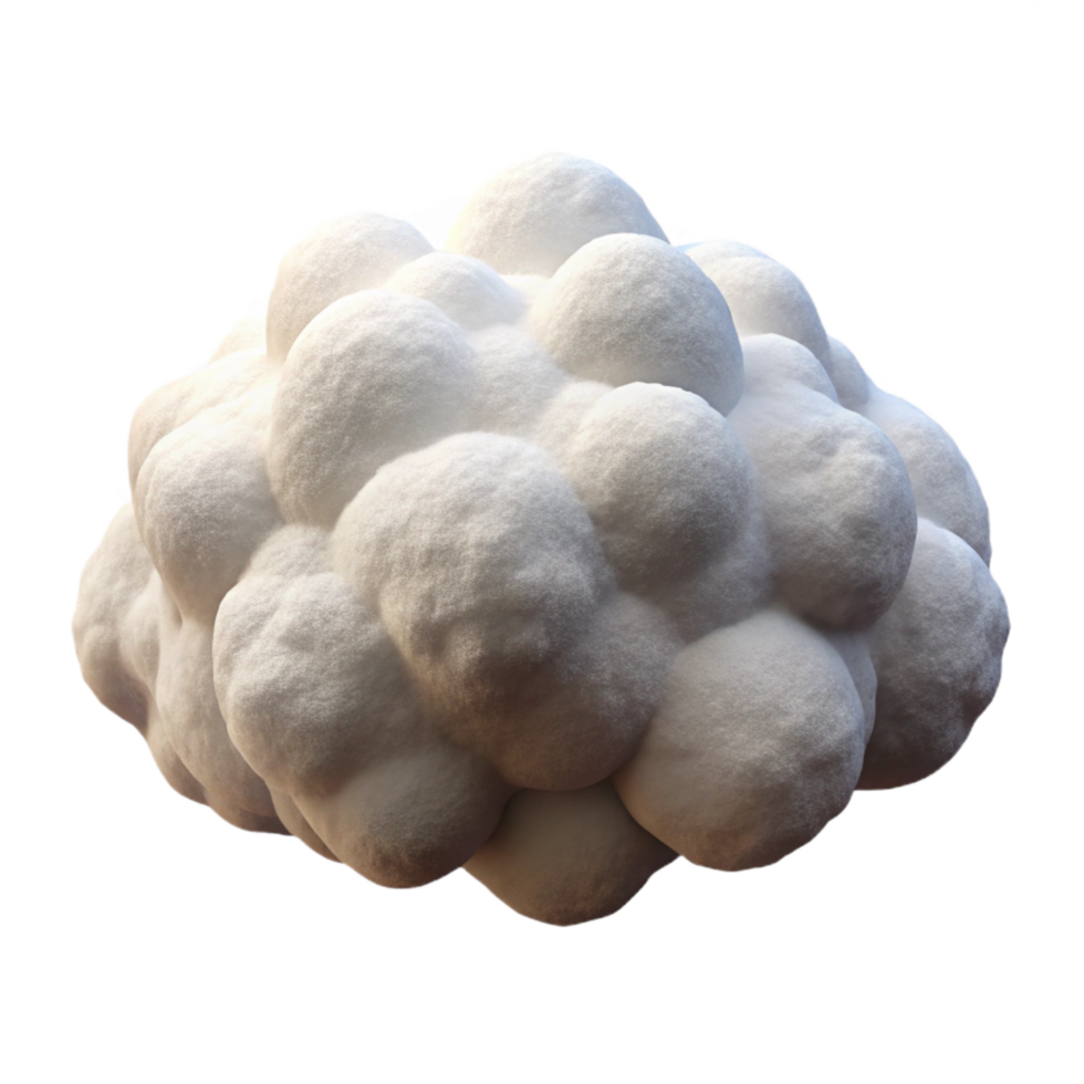 magnificent contemporary Fluffy White Cloud with Realistic Texture Cutout detailed png