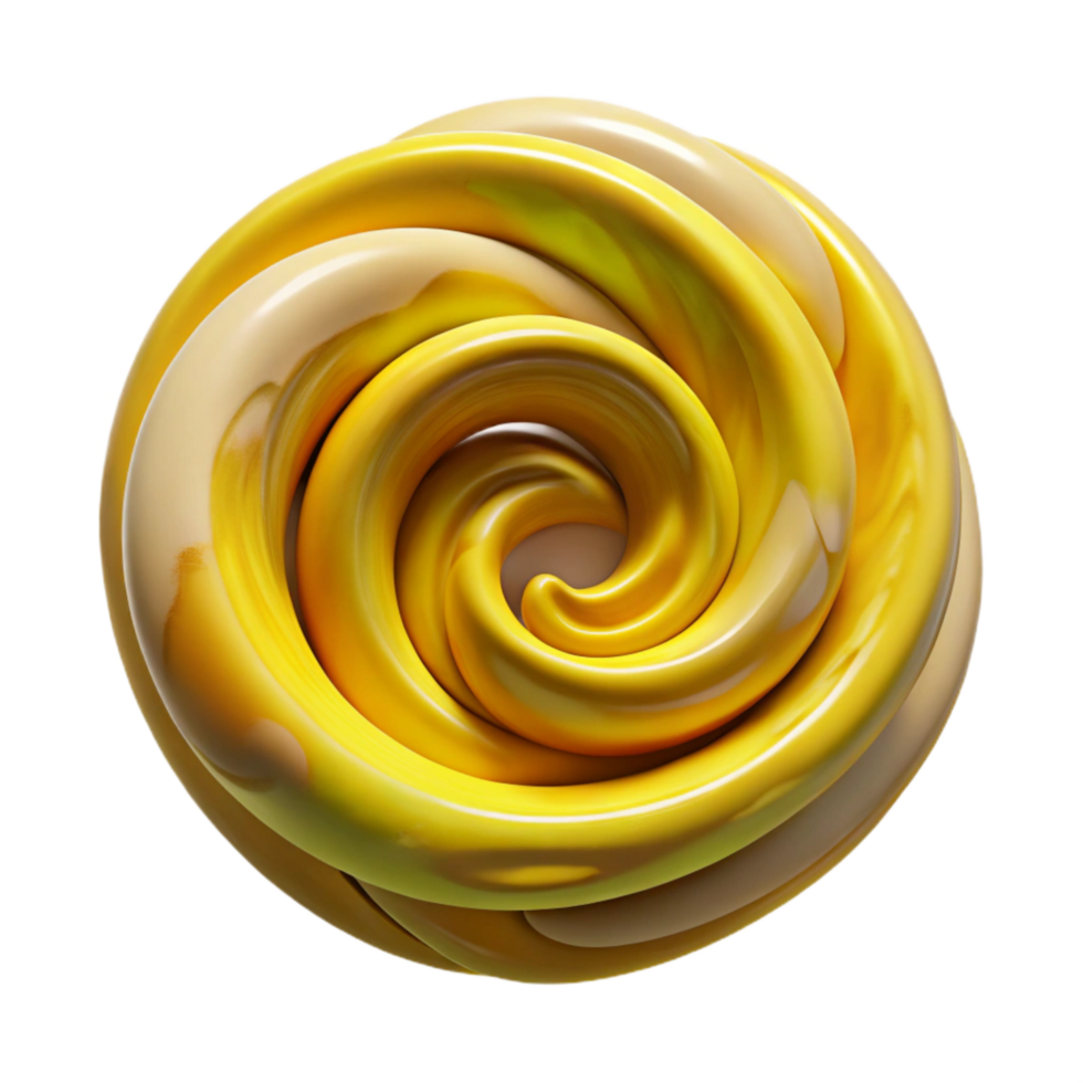 magnificent vintage Flux Formation Swirling Energy Yellow Cutout high quality png