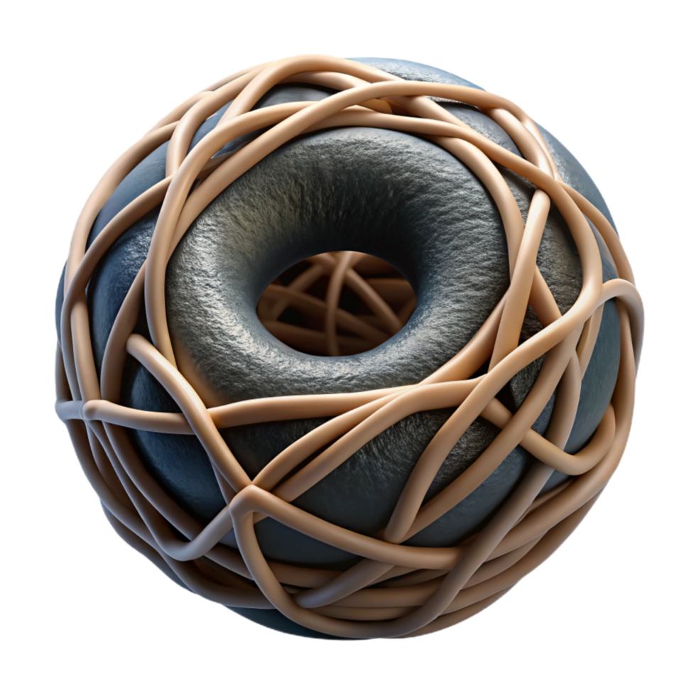 beautiful minimalist Fragile Filament Cutout on Black Background original png