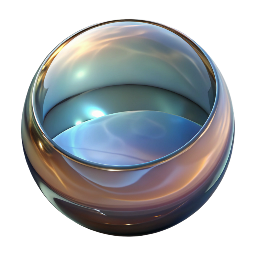 impressive creative Front View Glass Distortion Reflection Cutout detailed png