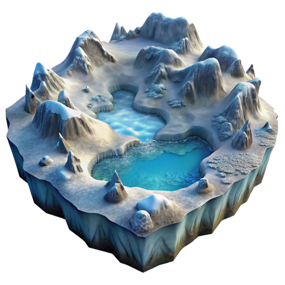 extraordinary traditional Frozen Fjord Landscape Aerial View Cutout original png
