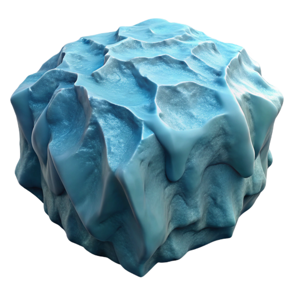 magnificent rustic Frozen Lake Ice Sheet Top View Cutout original png