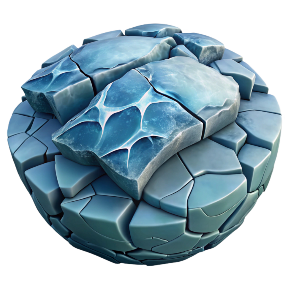 wonderful rustic Frozen Lake Ice with Cracks and Snow Cutout exclusive png