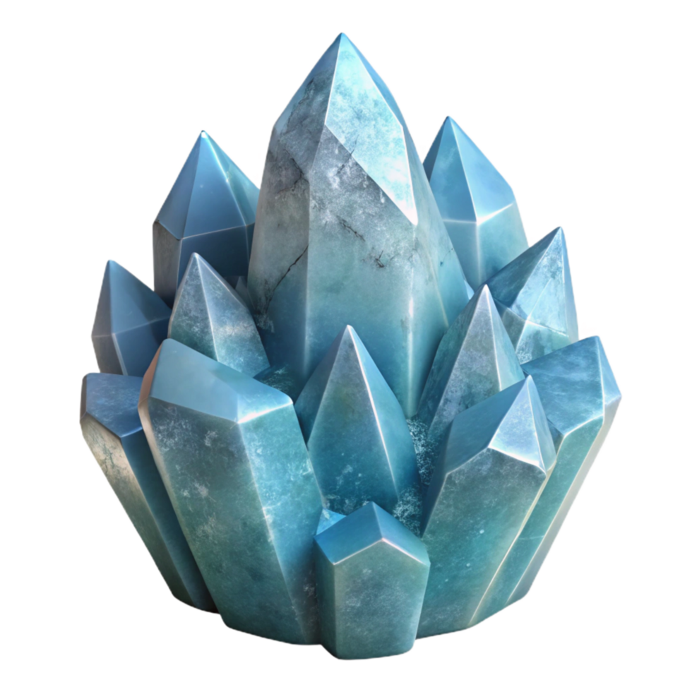 serene modern Frozen Tundra Crystal Isolated Element Realistic Look detailed png