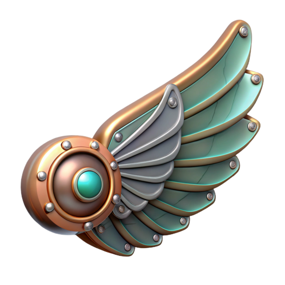impressive creative Functional Mechanical Wing Design Transparent genuine png