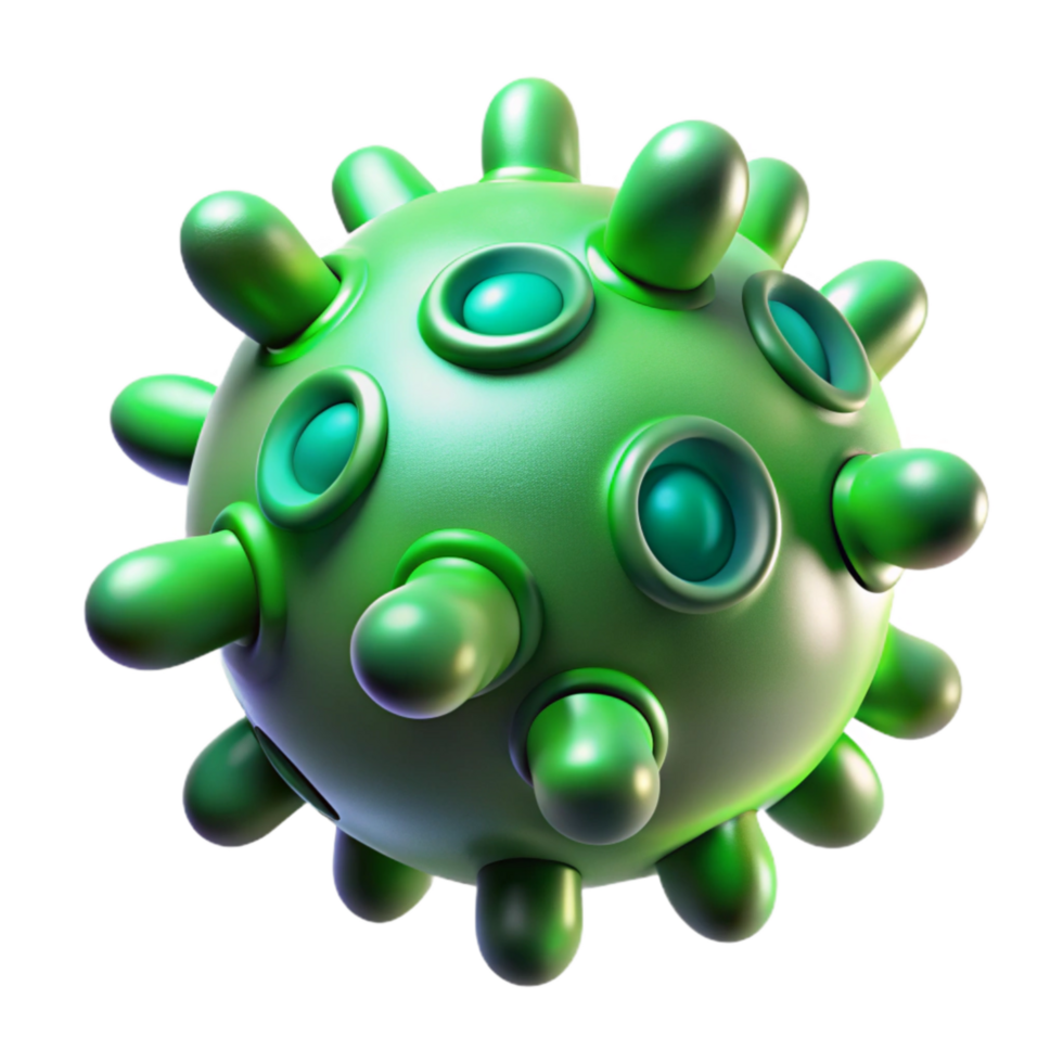 stunning rustic Futuristic Bioluminescent Bacteria Cutout Isolated Green Hue genuine png