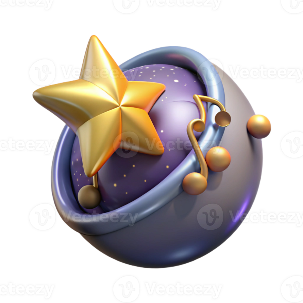impressive contemporary Galactic Choir Isolated with Bright Stars detailed png